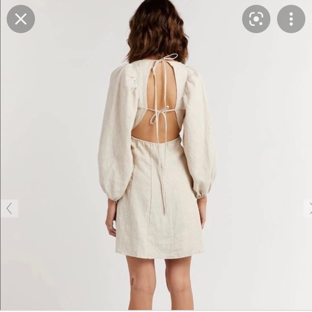 Dissh Pia mini dress size 6 Australian (US 0,2,small,extra small) color natural